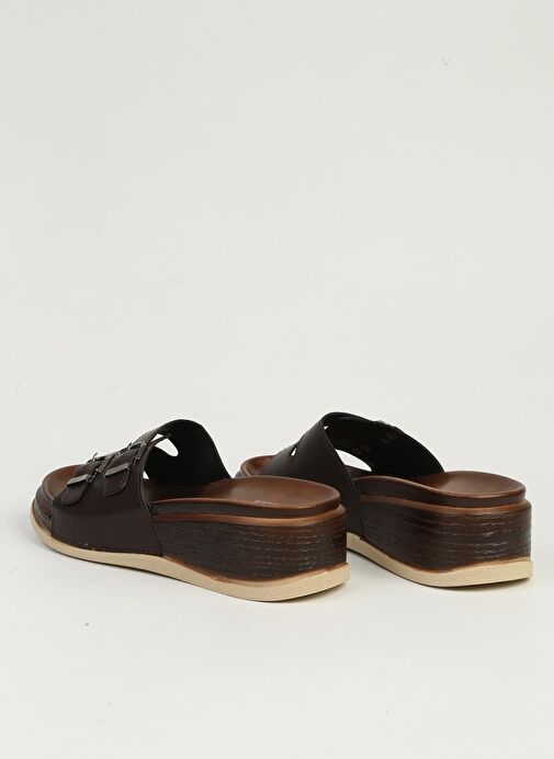 Pierre Cardin Kahve Kadın Terlik PC-7420 - Görsel 4