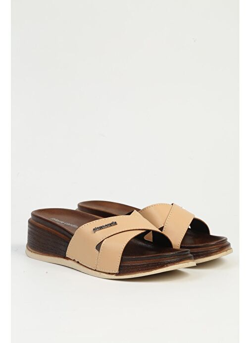 Pierre Cardin® | PC-7423 - 3485 Bej Kadın Terlik - Görsel 3
