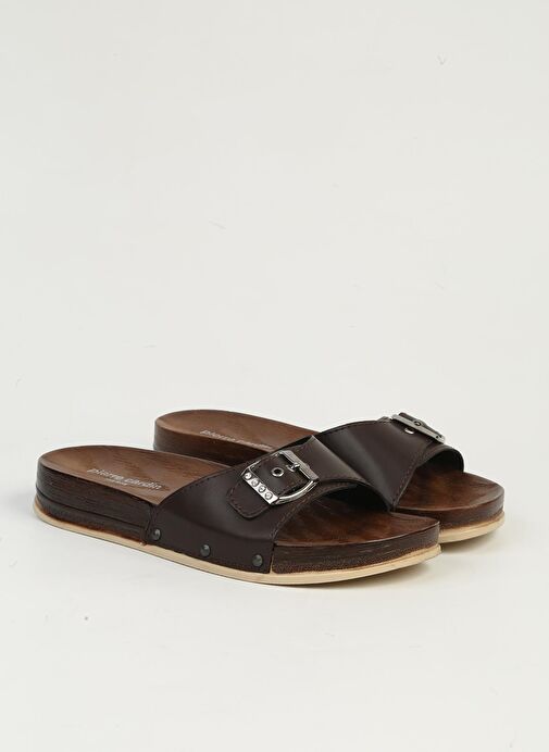 Pierre Cardin Kahve Kadın Terlik PC-7426 - Görsel 3