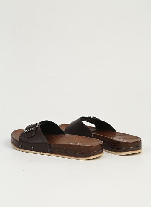 Pierre Cardin Kahve Kadın Terlik PC-7426 - Görsel 4