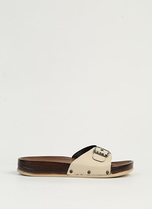 Pierre Cardin Krem Kadın Terlik PC-7426 - Görsel 2
