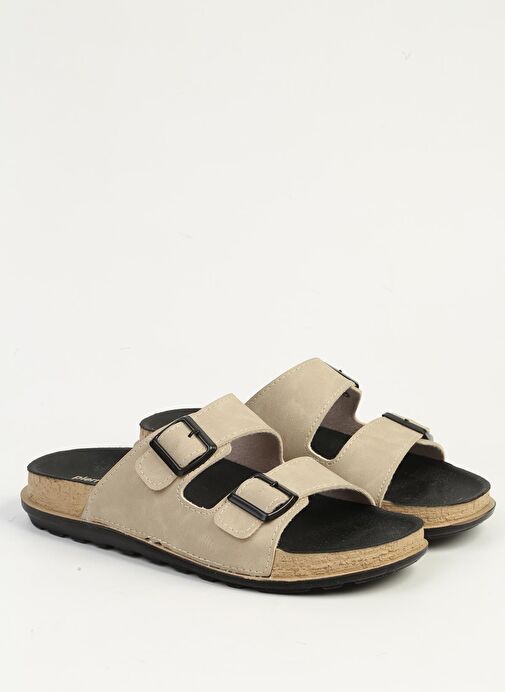 Pierre Cardin Krem Kadın Terlik PC-7428 - Görsel 3