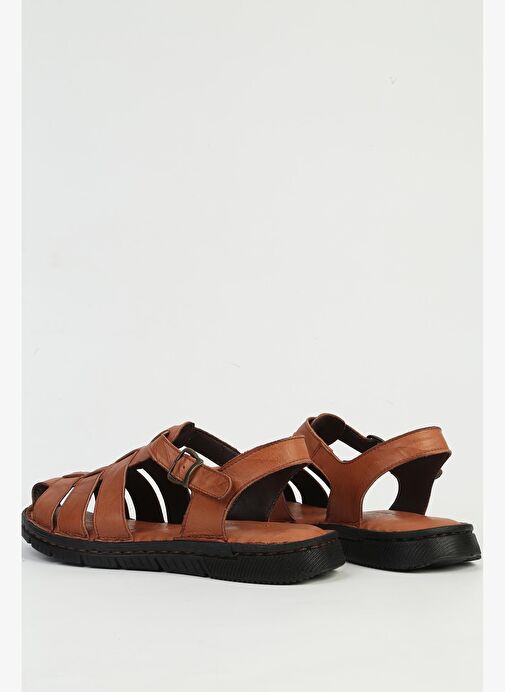 Pierre Cardin Hakiki Deri Taba Erkek Sandalet PC-7462 - Görsel 4