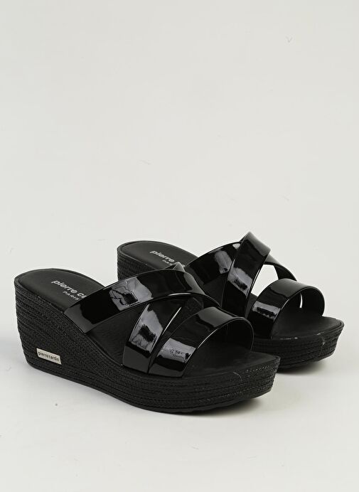 Pierre Cardin Siyah Rugan Kadın Terlik PC-7476 - Görsel 3