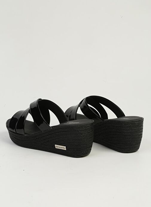 Pierre Cardin Siyah Rugan Kadın Terlik PC-7476 - Görsel 4