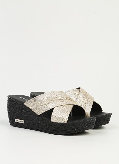 Pierre Cardin Altın Kadın Terlik PC-7478 - Görsel 3