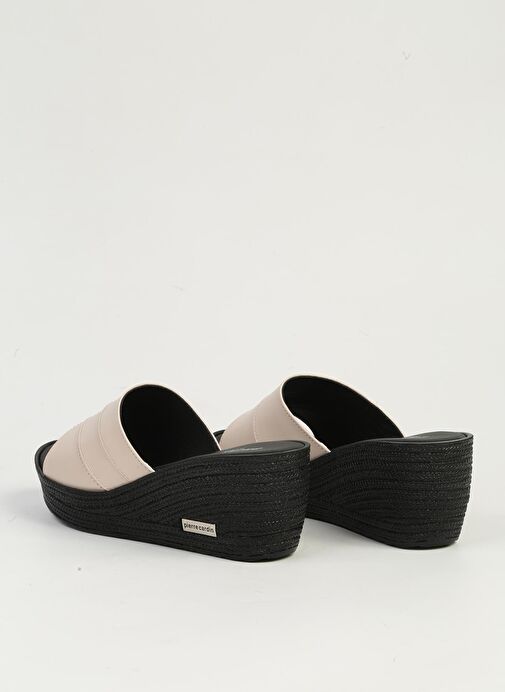 Pierre Cardin Krem Kadın Terlik PC-7479 - Görsel 4