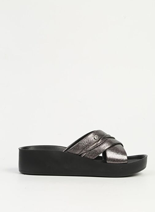 Pierre Cardin Platin Kadın Topuklu Terlik PC-7490 - Görsel 2