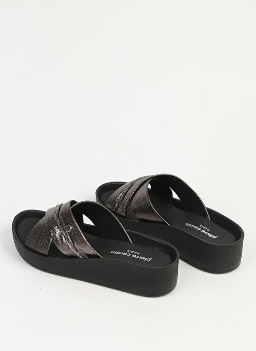 Pierre Cardin Platin Kadın Topuklu Terlik PC-7490 - Görsel 4