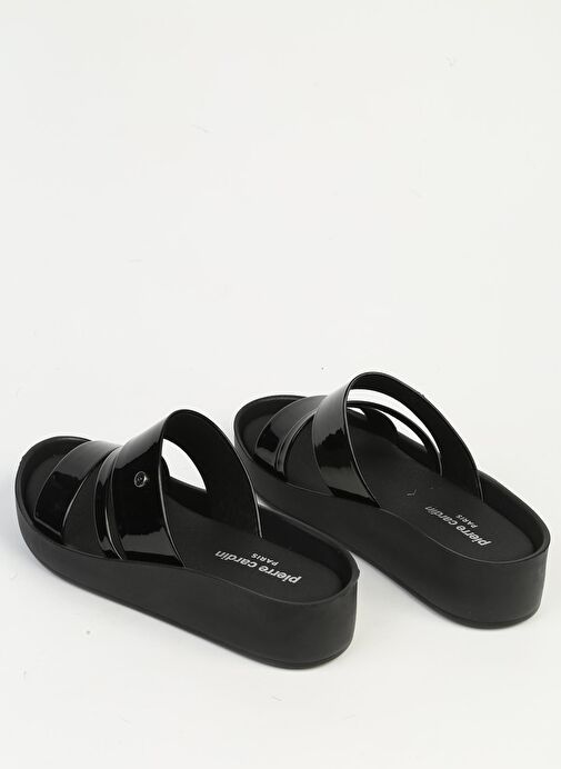 Pierre Cardin Siyah Rugan Kadın Topuklu Terlik PC-7497 - Görsel 4