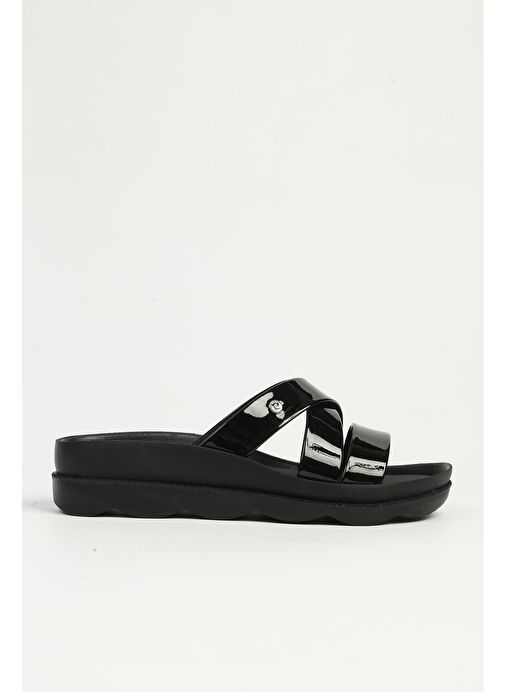 Pierre Cardin Siyah Rugan Kadın Terlik PC-7509 - Görsel 2