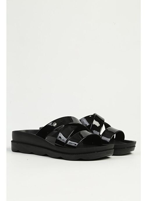 Pierre Cardin Siyah Rugan Kadın Terlik PC-7509 - Görsel 3