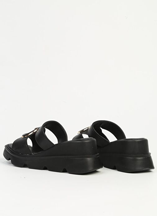 Pierre Cardin Siyah Kadın Topuklu Terlik PC-7534 - Görsel 4