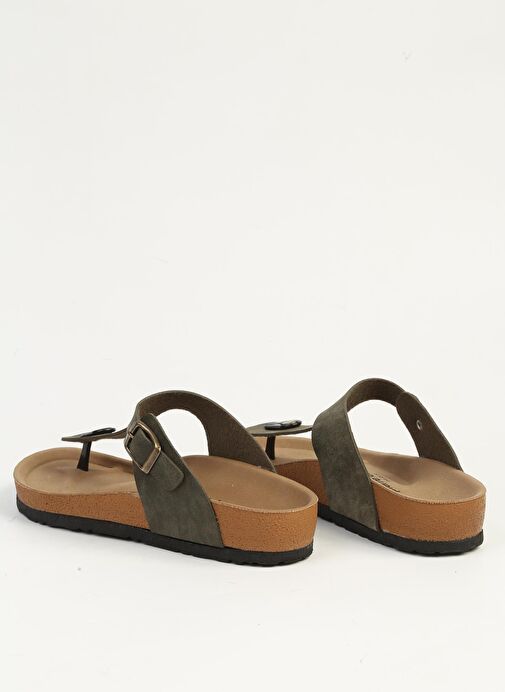 Pierre Cardin Haki Kadın Terlik PC-7548 - Görsel 4