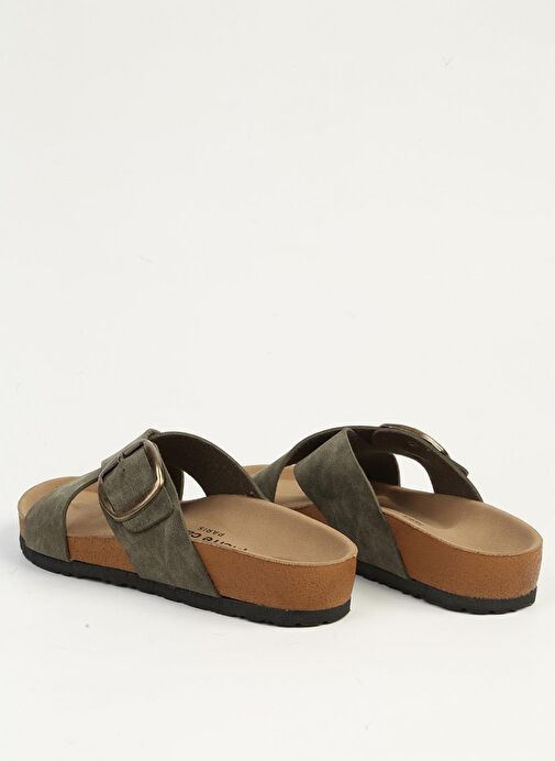 Pierre Cardin Haki Kadın Terlik PC-7549 - Görsel 4