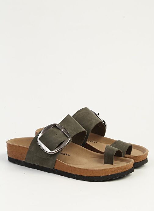 Pierre Cardin Haki Kadın Terlik PC-7550 - Görsel 3