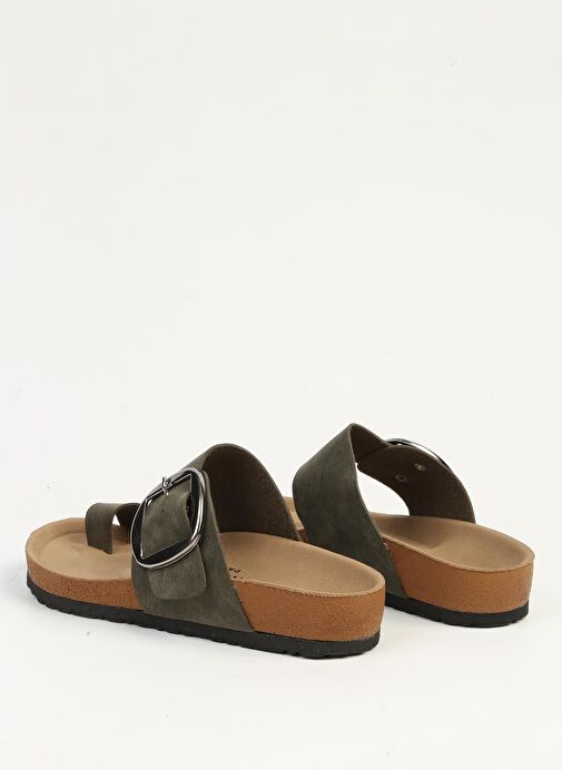 Pierre Cardin Haki Kadın Terlik PC-7550 - Görsel 4