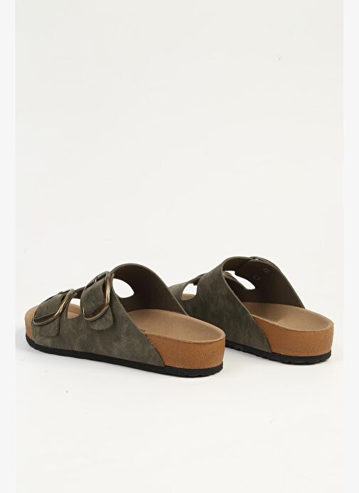 Pierre Cardin Haki Kadın Terlik PC-7551 - Görsel 4