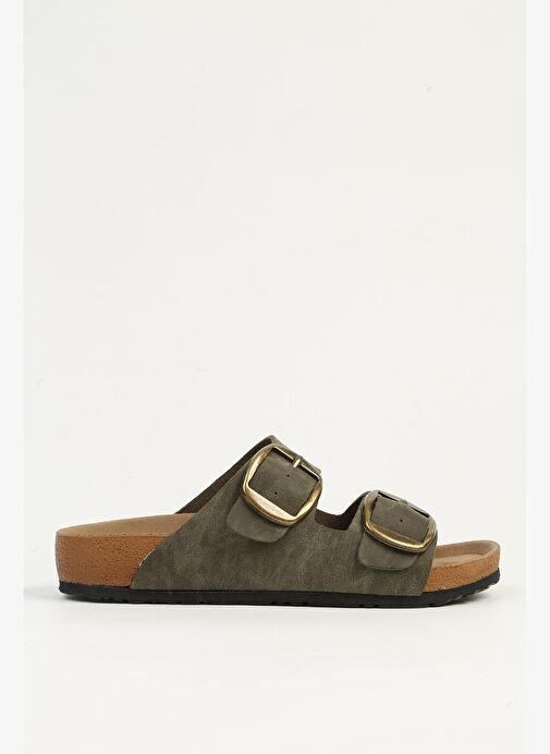 Pierre Cardin Haki Kadın Terlik PC-7551 - Görsel 2