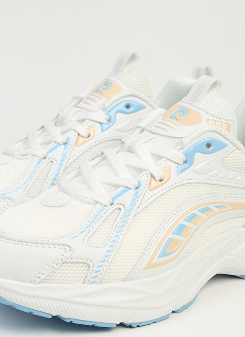 Pierre Cardin Beyaz Mavi Kadın Spor Ayakkabı İTHAL PCI-11369 - Görsel 3