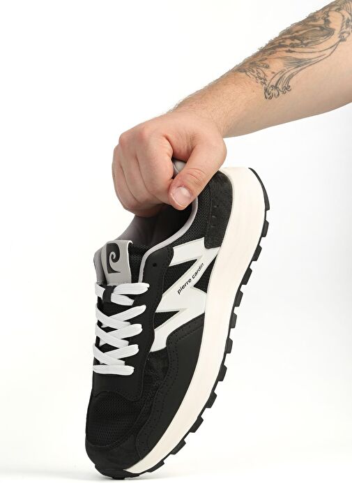 Pierre Cardin Siyah Beyaz Erkek Spor Ayakkabı İTHAL PCI-11382 - Görsel 3