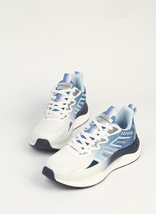 Pierre Cardin Beyaz Lacivert Erkek Spor Ayakkabı İTHAL PCI-11416 - Görsel 5