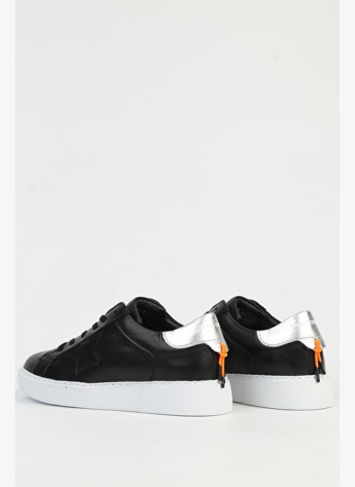 Pierre Cardin Siyah Beyaz Deri Kadın Sneaker PC-32720 - Görsel 4