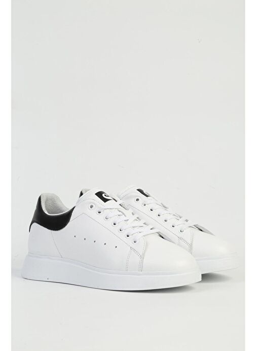 Pierre Cardin Erkek Deri Beyaz Sneaker PC-32722 - Görsel 3
