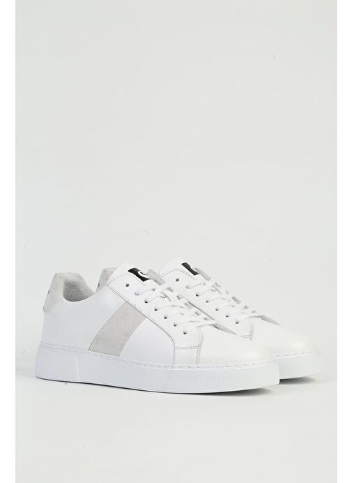 Pierre Cardin Beyaz Kadın Deri Sneaker PC-32723-Beyaz - Görsel 3