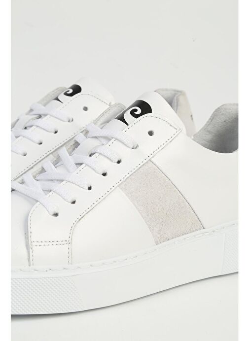 Pierre Cardin Beyaz Kadın Deri Sneaker PC-32723-Beyaz - Görsel 5