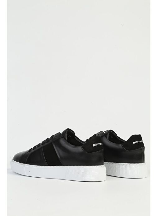 Pierre Cardin Siyah Kadın Deri Sneaker PC-32723-Siyah Beyaz - Görsel 4