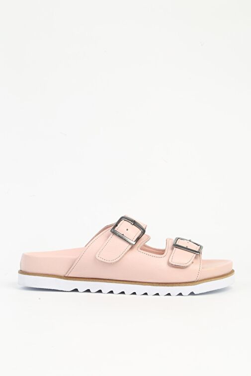 Pierre Cardin Pembe Kadın Deri Terlik PCK-5013 - Görsel 2