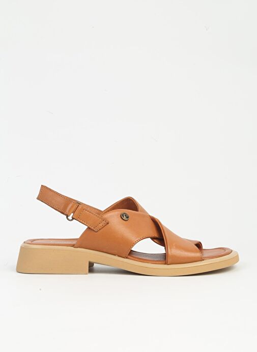 Pierre Cardin Taba Kadın Deri Sandalet PCK-5017 - Görsel 2