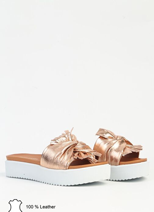 Pierre Cardin Rose Kadın Deri Terlik PCK-5018 - Görsel 3