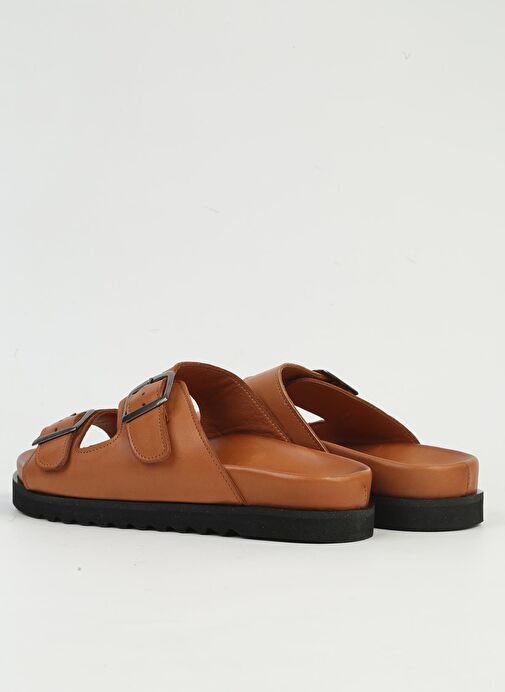 Pierre Cardin Taba Kadın Deri Terlik PCK-5041 - Görsel 4