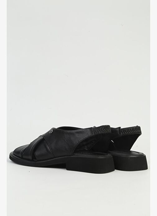 Pierre Cardin Siyah Kadın Deri Sandalet PCK-5051 - Görsel 4