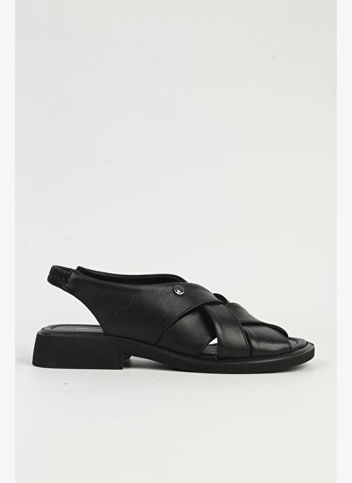 Pierre Cardin Siyah Kadın Deri Sandalet PCK-5051 - Görsel 2