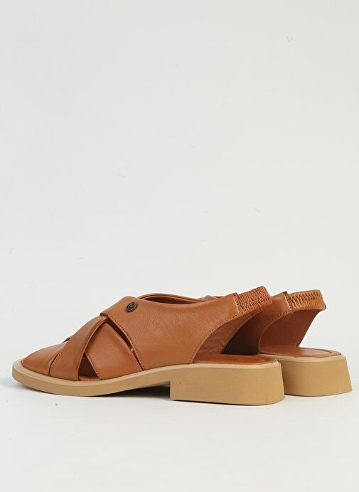 Pierre Cardin Taba Kadın Deri Sandalet PCK-5051 - Görsel 4