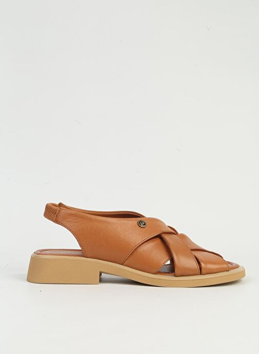 Pierre Cardin Taba Kadın Deri Sandalet PCK-5051 - Görsel 2