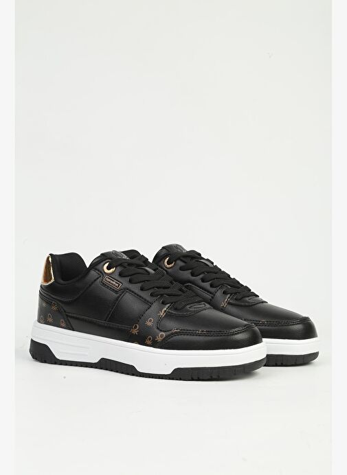 Siyah Beyaz Kadın Spor Ayakkabı İTHAL - Görsel 3