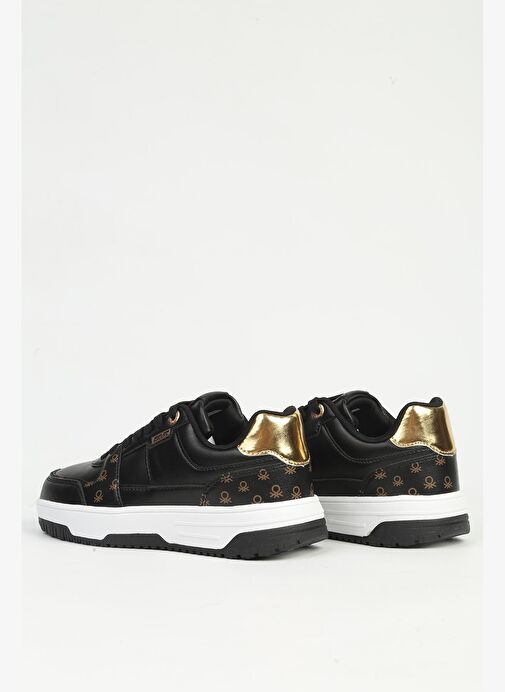 Siyah Beyaz Kadın Spor Ayakkabı İTHAL - Görsel 4