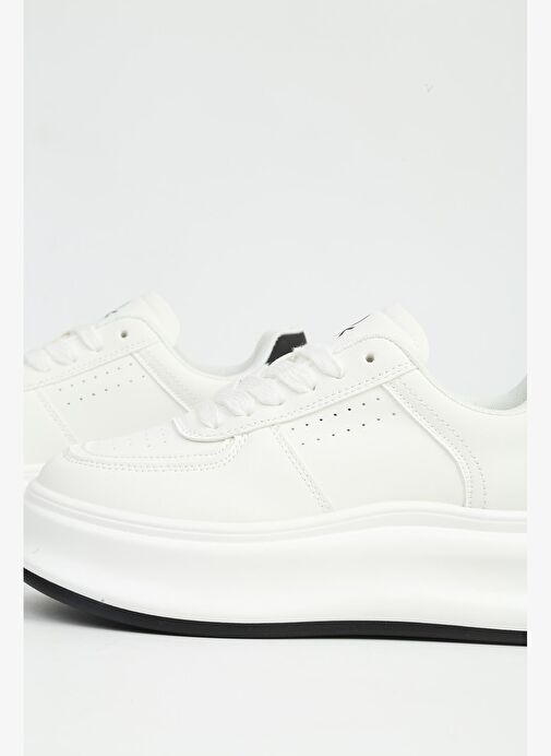 Benetton Beyaz Kadın Spor Ayakkabı İTHAL BNI-12156 - Görsel 5