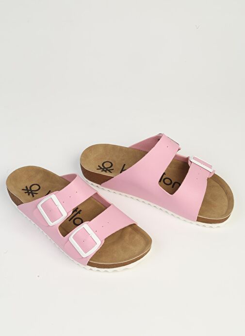 Benetton Pembe Kadın Terlik BN-1232-2 - Görsel 3