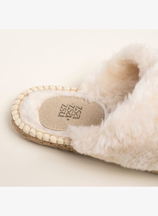 Florya Jüt Terlik Krem - Görsel 5