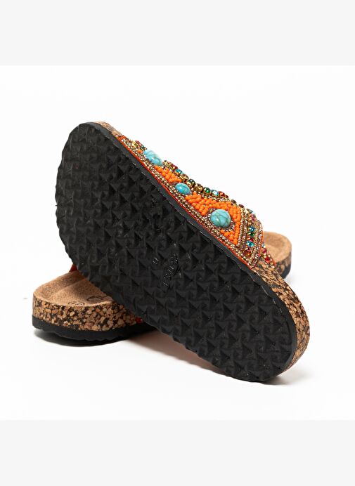 Kız Çocuk Terlik 25Y106-4 TR Guja Turuncu 31-36 - Görsel 6