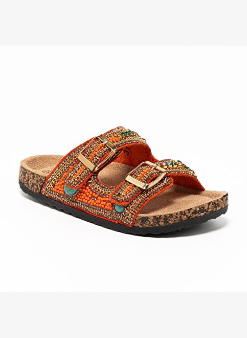 Kız Çocuk Terlik 25Y106-4 TR Guja Turuncu 31-36 - Görsel 3