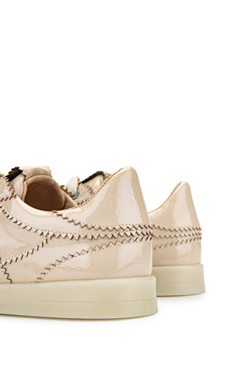 Tamer Tanca Kadın Hakiki Deri Bej Sneakers & Spor Ayakkabı - Görsel 6