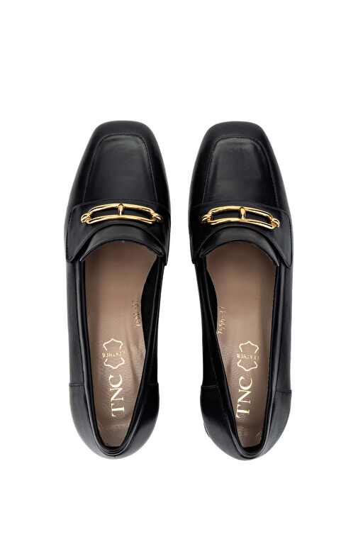 Tamer Tanca Bej Kadın Deri Loafer 33 7656 BN AYK Y24 - Görsel 6