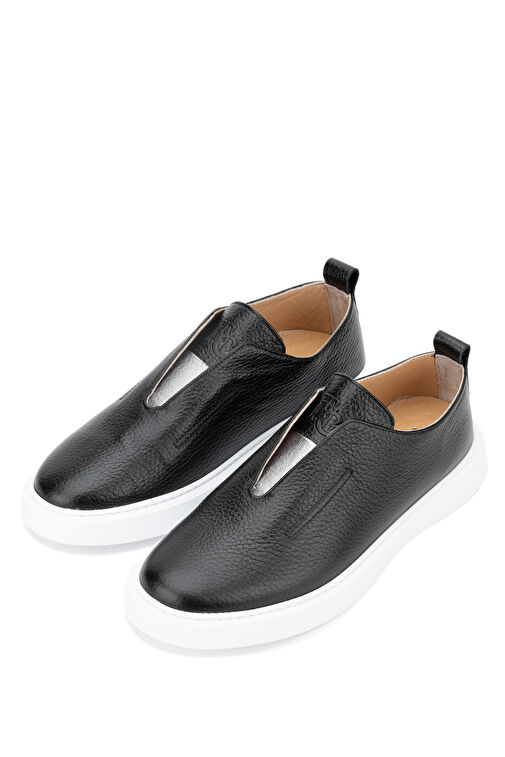 Tamer Tanca Kadın Hakiki Deri Siyah Casual Ayakkabı - Görsel 3