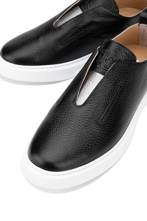 Tamer Tanca Kadın Hakiki Deri Siyah Casual Ayakkabı - Görsel 5